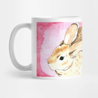 Daily Doodle 1 - Mini Rex Rabbit Watercolor Mug